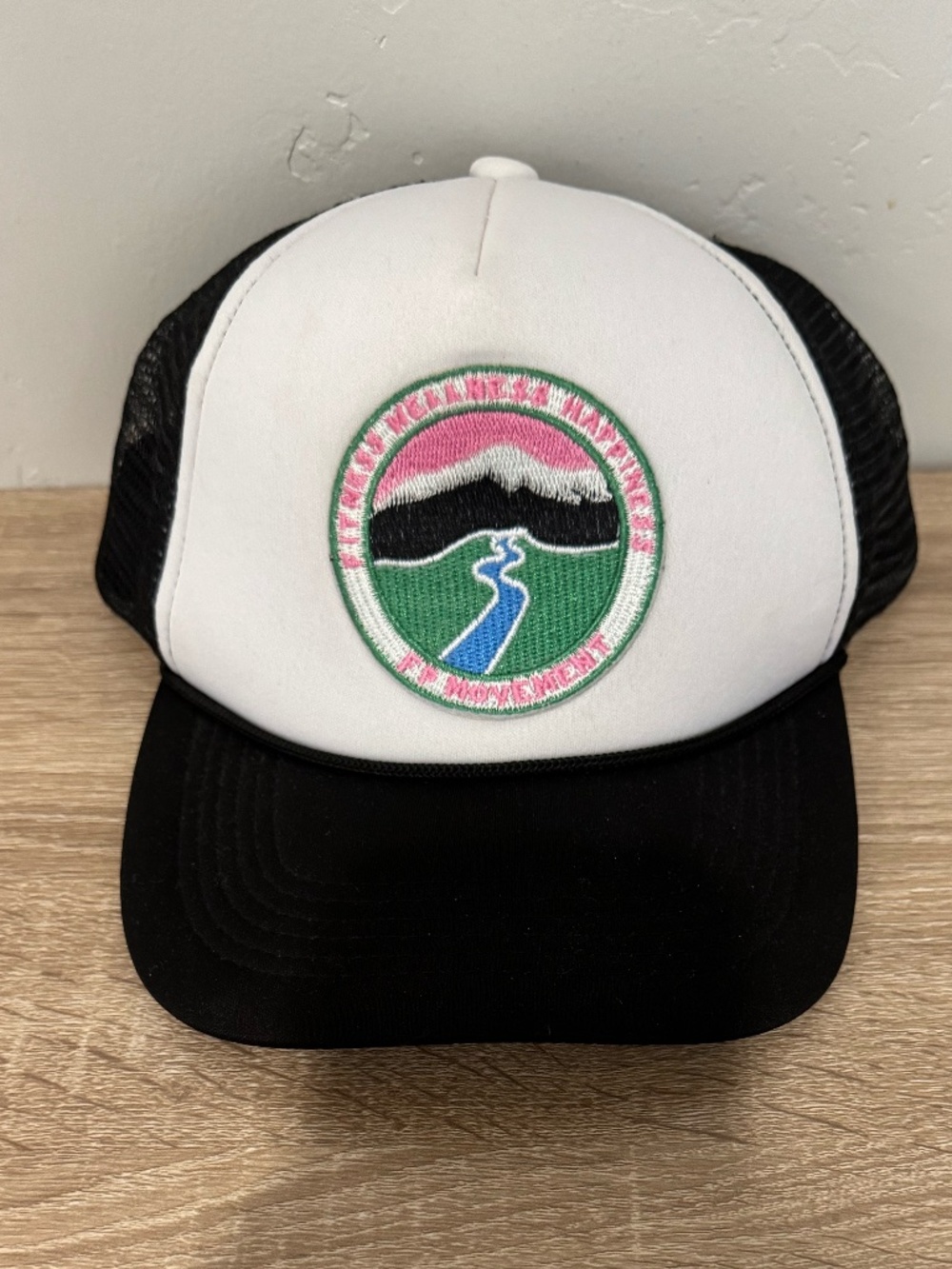 Free People Movement Great Outdoors Trucker Hat Black Mesh Adjustable Snapback